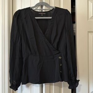 Almost Famous Black Babydoll Blouse